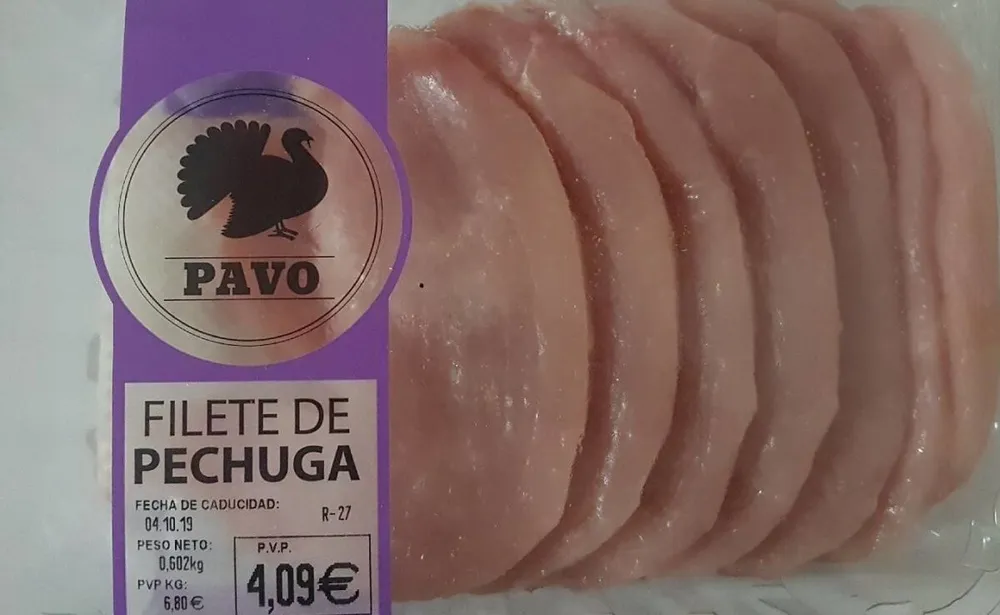 Filete de pechuga de pavo
