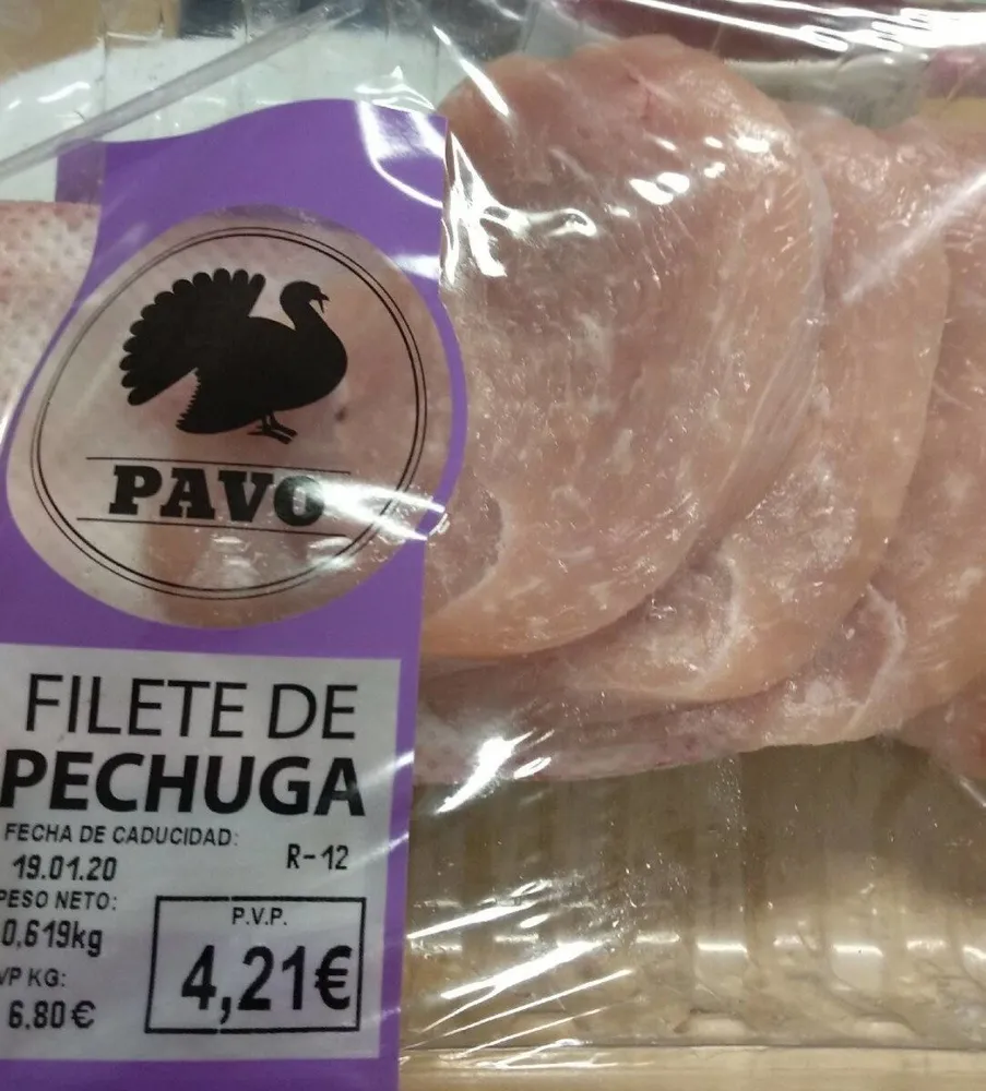 Filete de pechuga de pavo