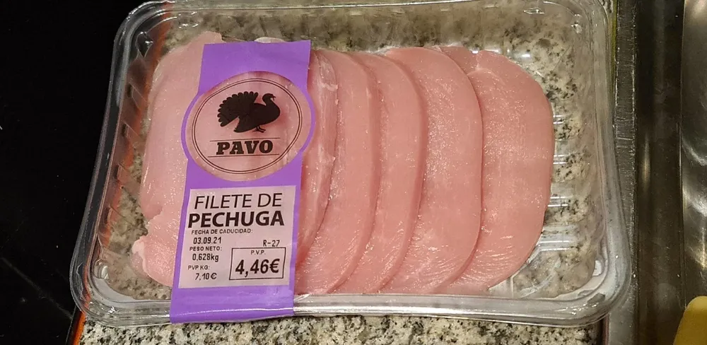 Filete de pechuga de pavo
