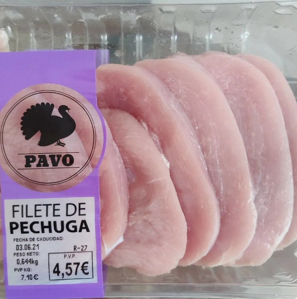 Pavo filete de pechuga