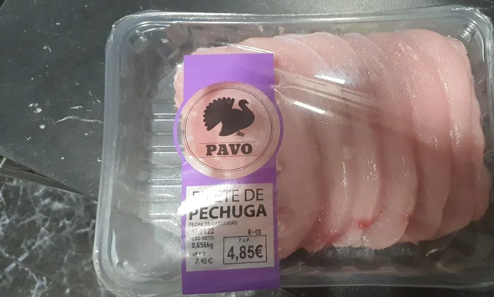 Filetes de pechuga de pavo