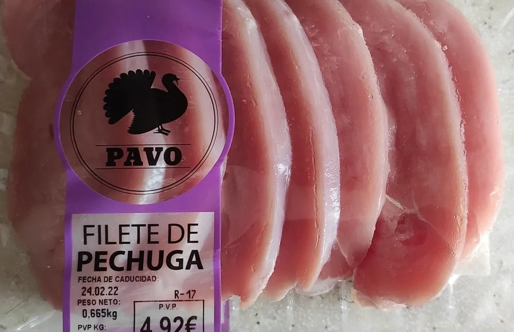 Filete de pechuga de pavo