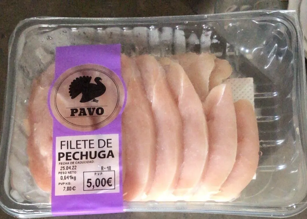 Filete de pechuga de pavo