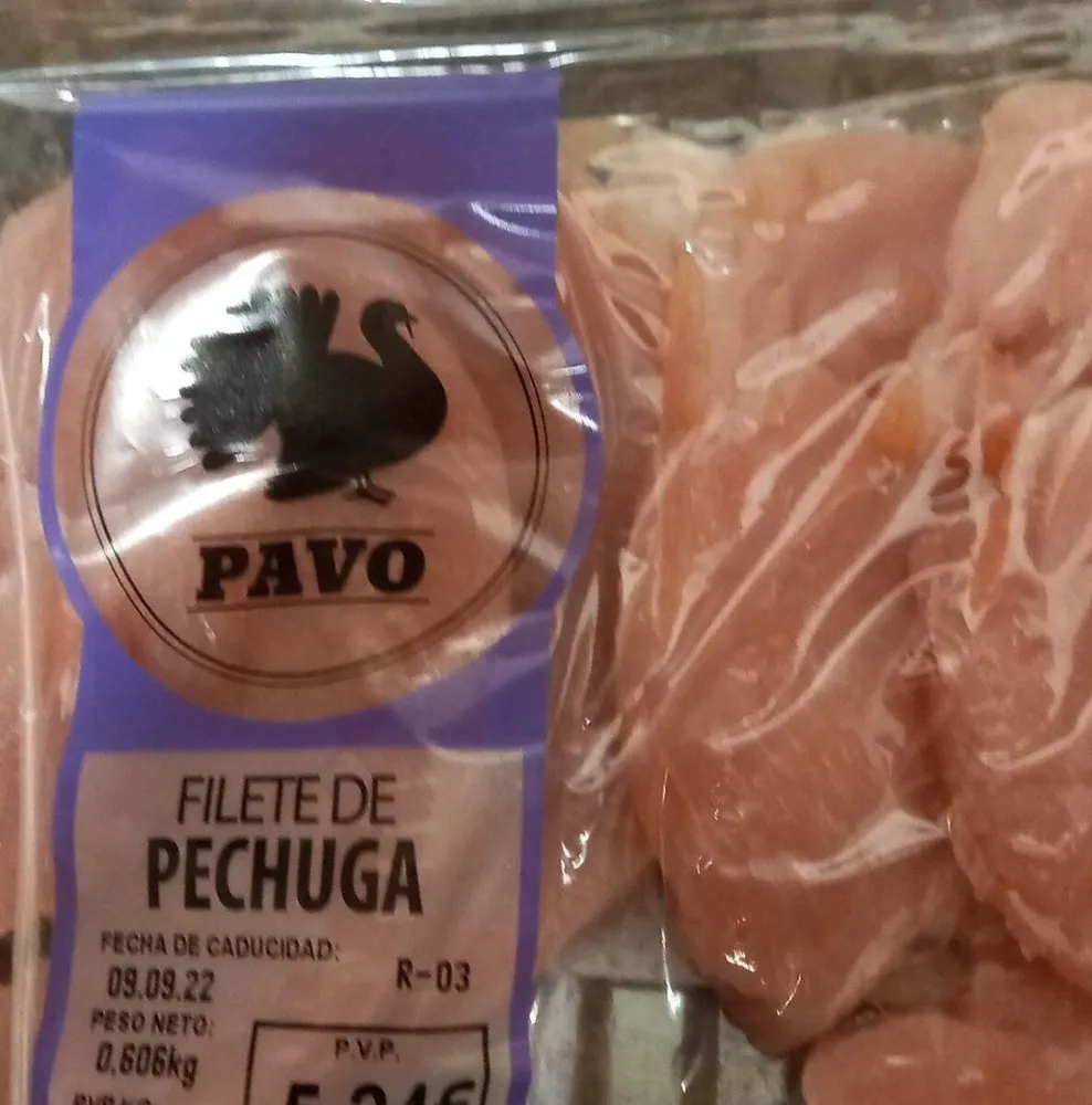 Filetes de pechuga de pavo