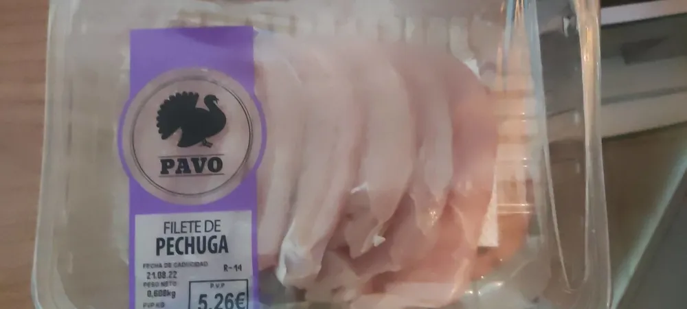 FILETES DE PECHUGA DE PAVO