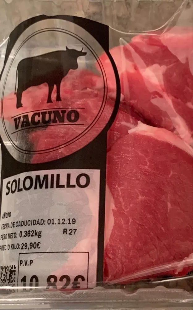 Solomillo Vacuno