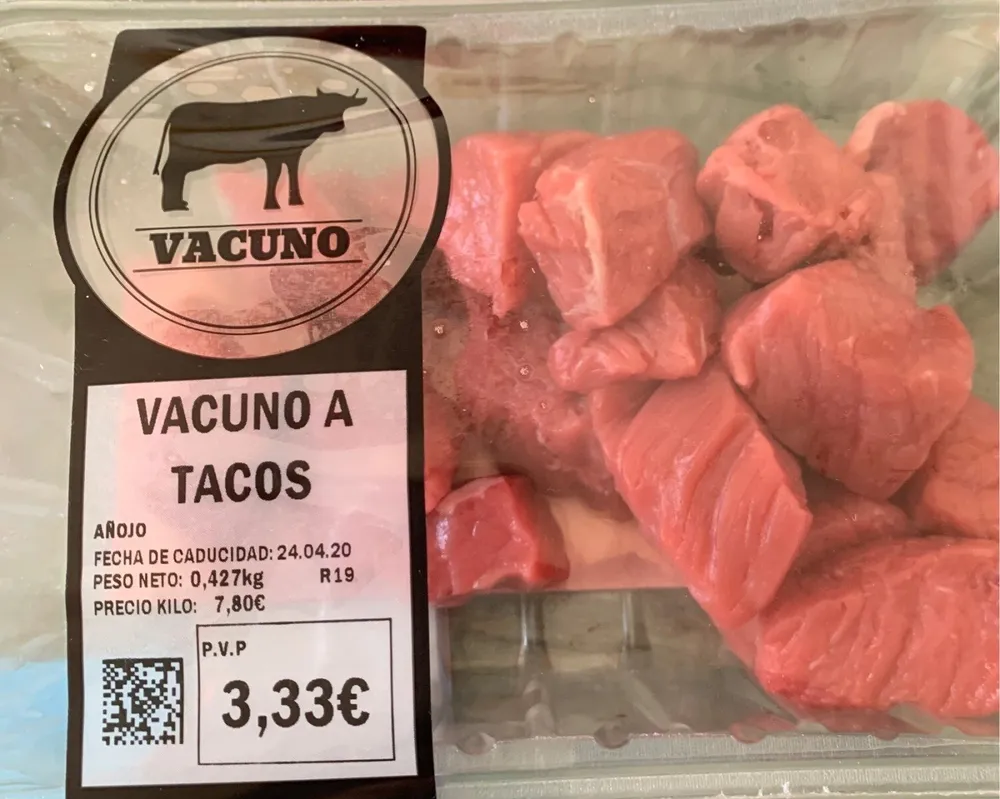 Vacuno a tacos