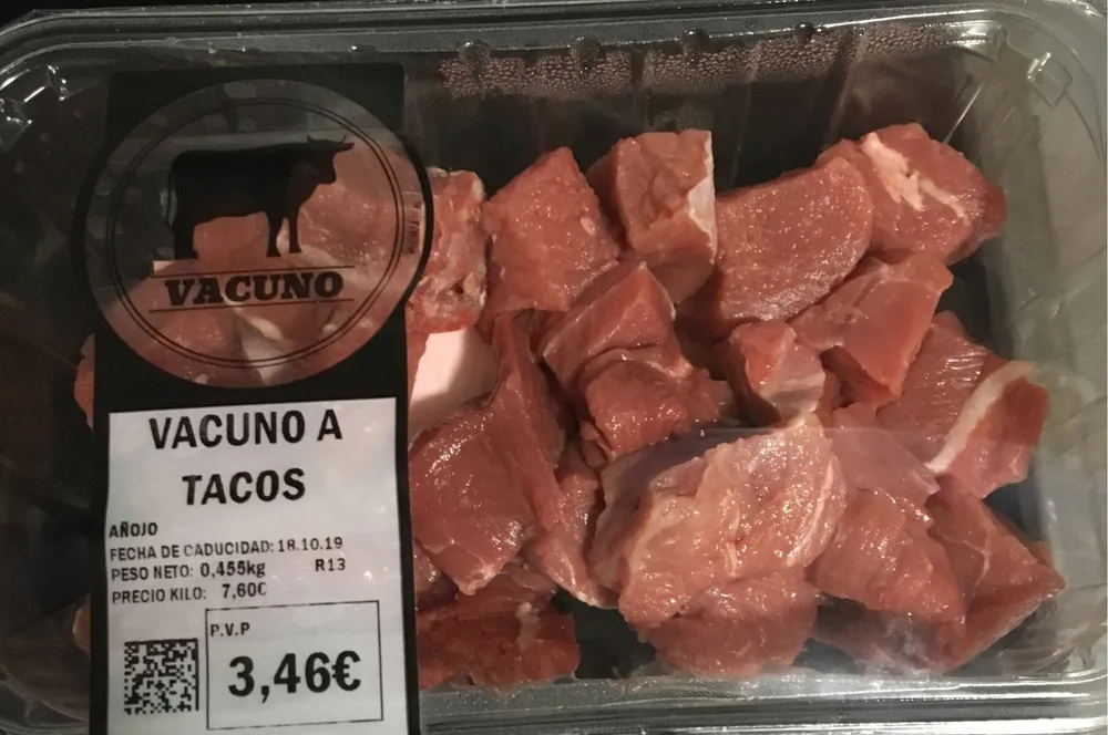Vacuno a tacos