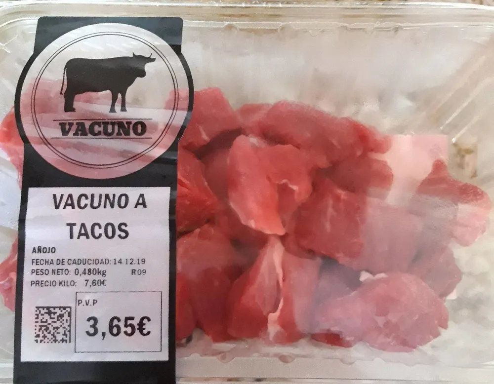 Vacuno a tacos