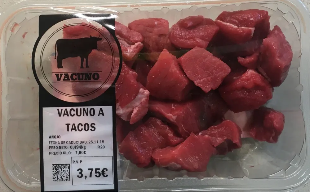 Vacuno a tacos
