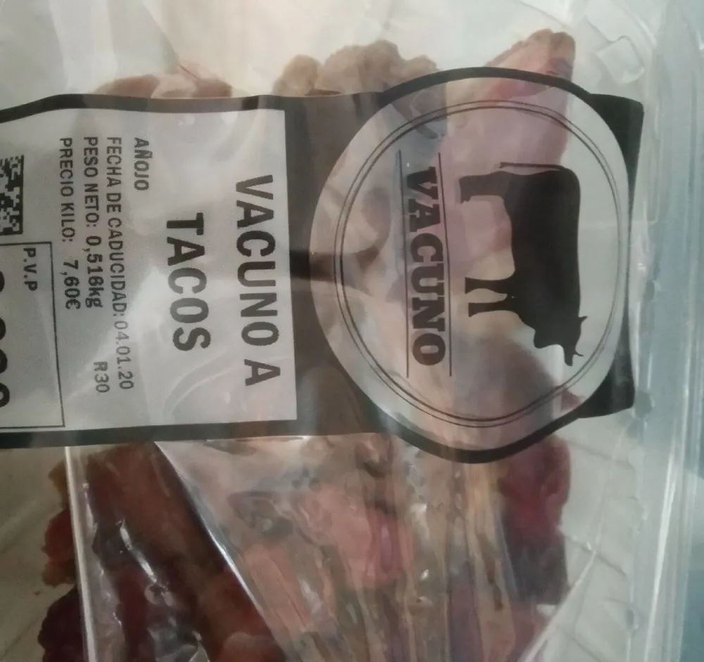Vacuno a tacos