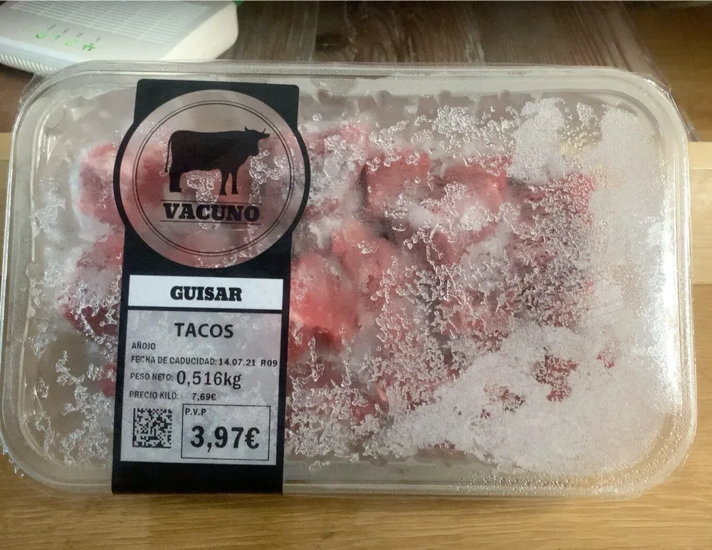 Tacos carne de Vacuno