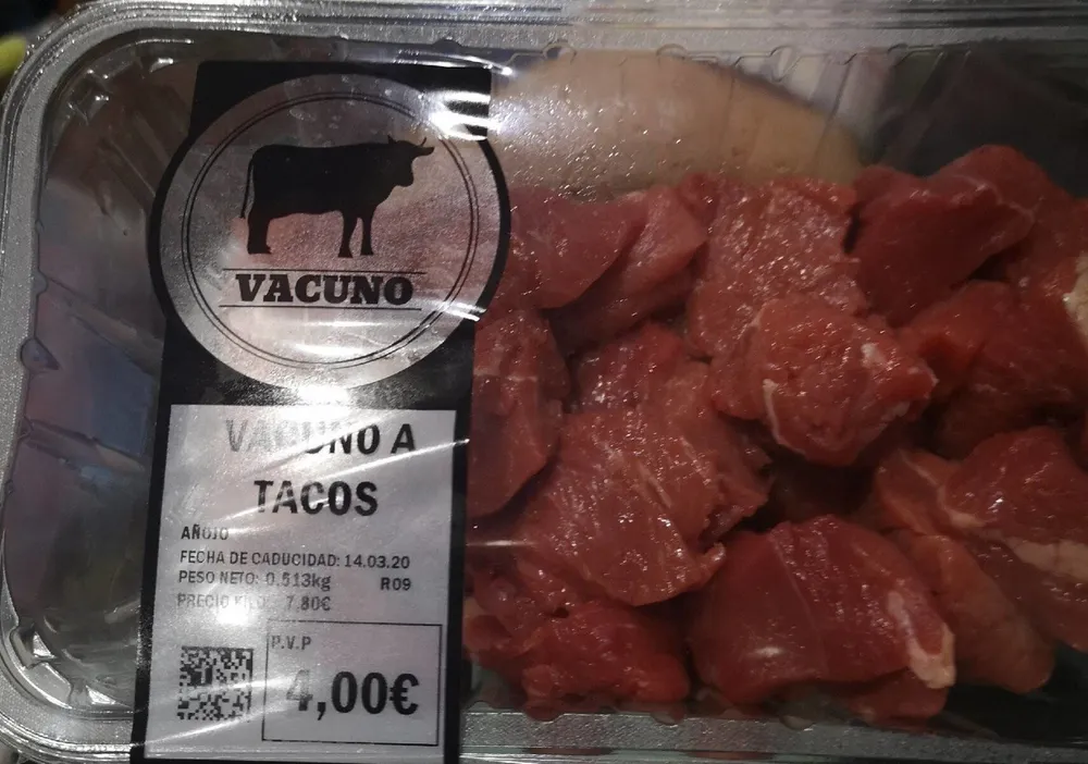 Vacuno a tacos