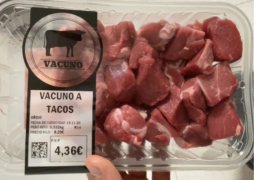 Vacuno a tacos