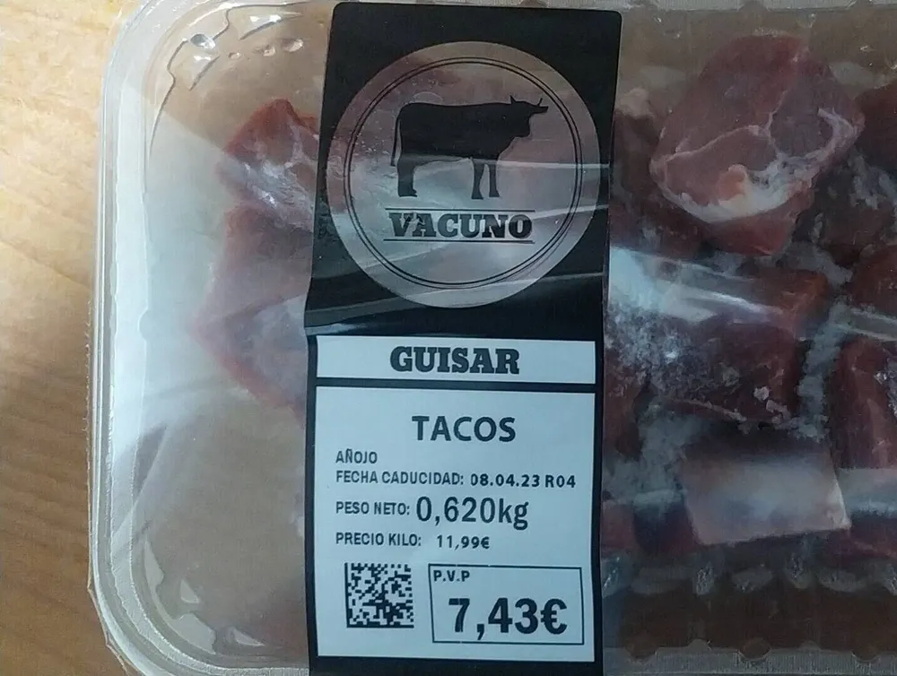 Tacos vacumo