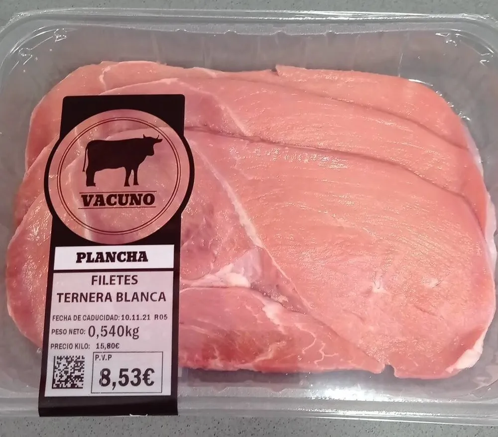 Filetes ternera blanca