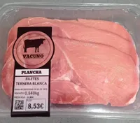 Filetes ternera blanca