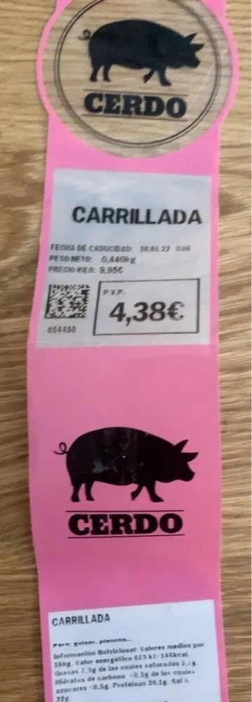 Carrillada de cerdo