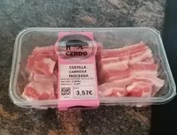 Costilla carnosa troceada