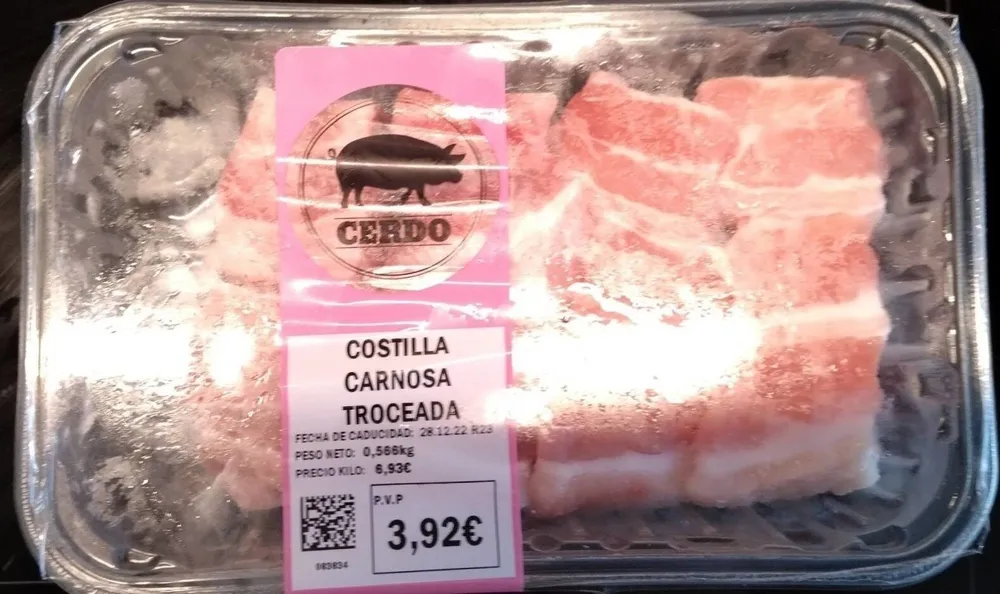 Costilla Carnosa troceada