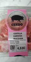 Costilla carnosa troceada