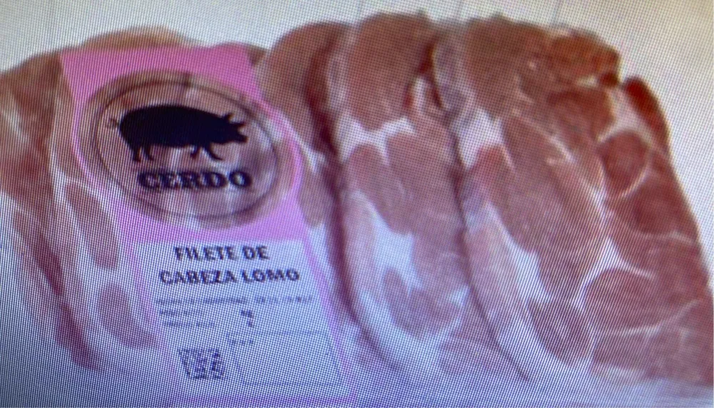 Filetes lomo de cerdo cabeza
