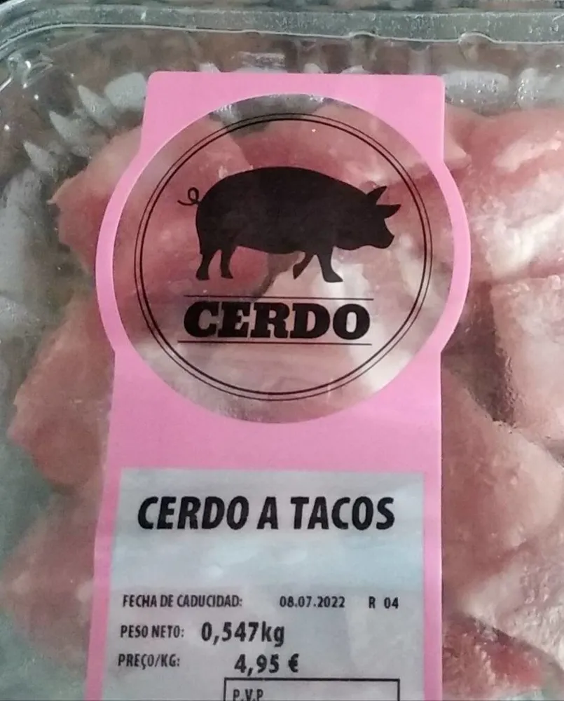 Cerdo a tacos