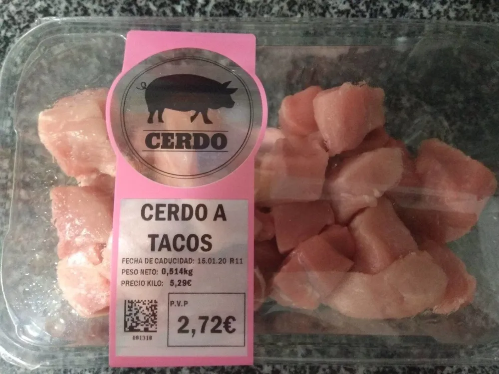 Cerdo a tacos