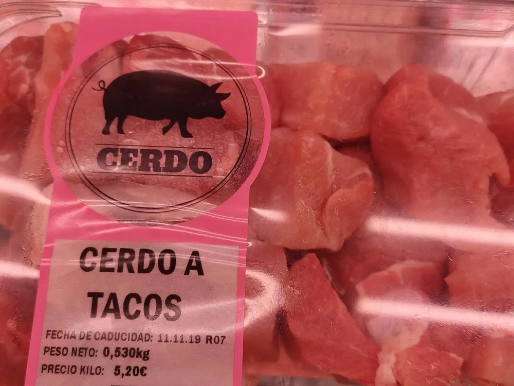 Cerdo a tacos.