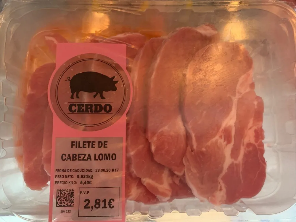 Filete de cabeza de lomo