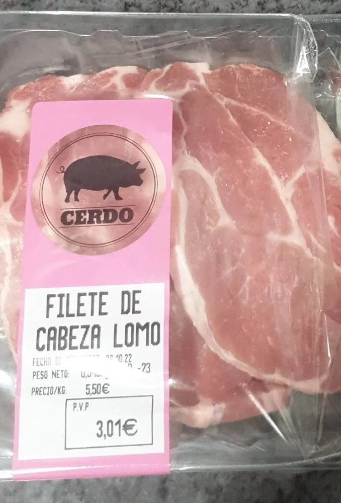 Filete de cabeza lomo
