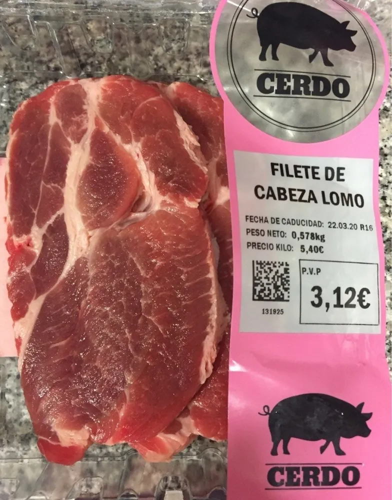 Filete de cabeza de lomo