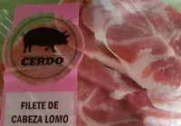Filete de cabeza de lomo de cerdo