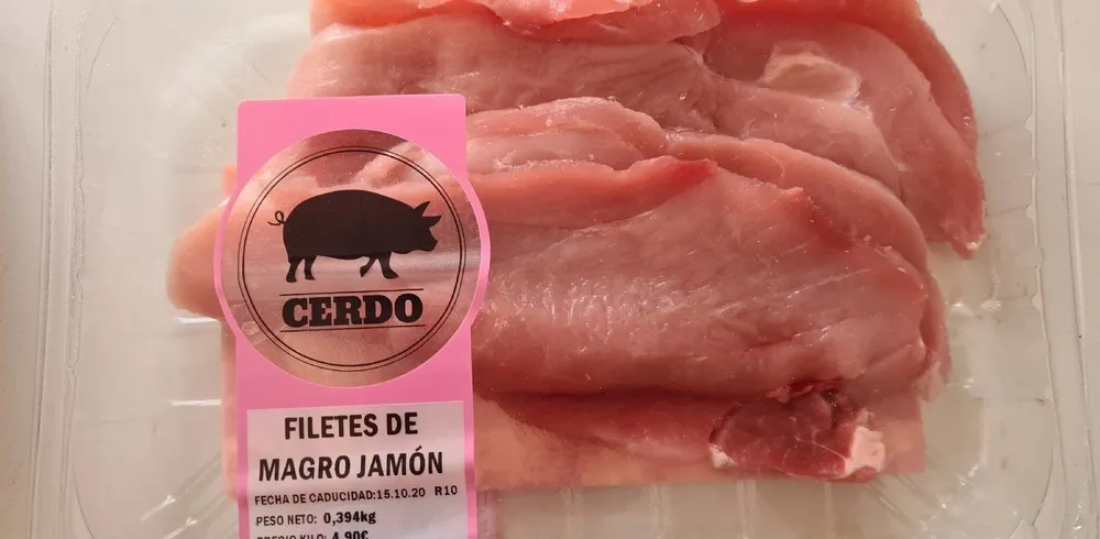 Filetes de magro de jamón