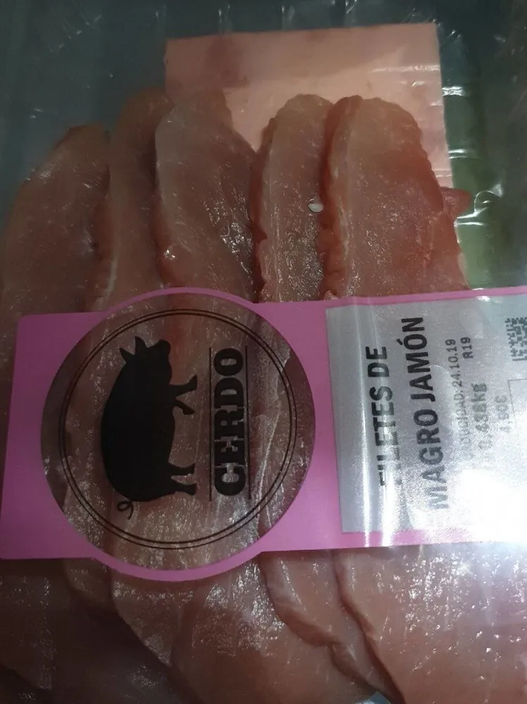 Filetes de magro jamón