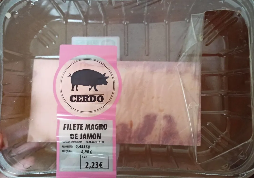 Filete magro de jamon
