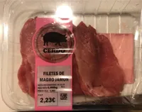 Filetes de magro de jamón