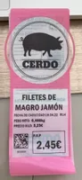 Filetes de magro jamon