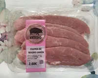 Filetes de magro de jamón