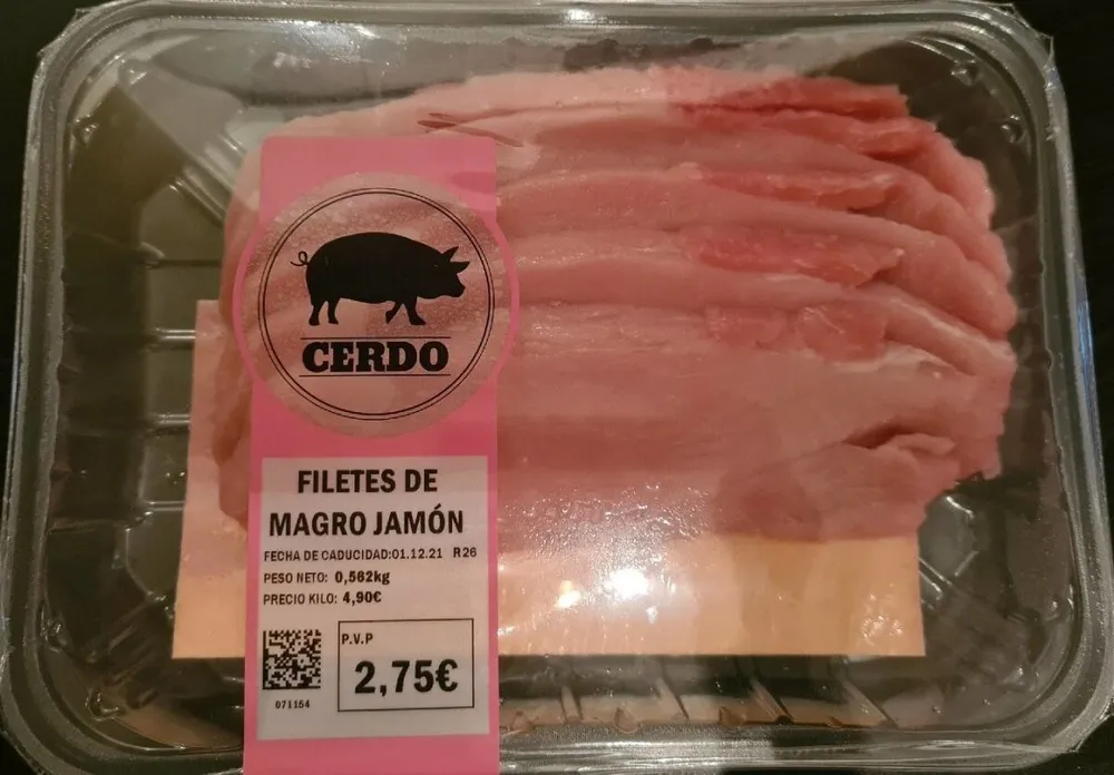 Filetes de magro jamon