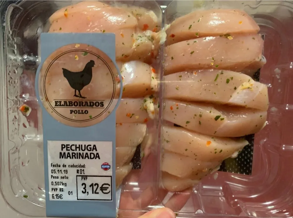 Pechuga marinada de pollo