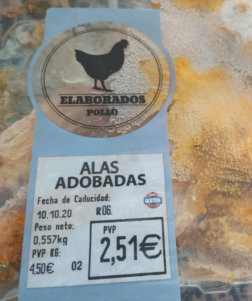 Alitas adobadas