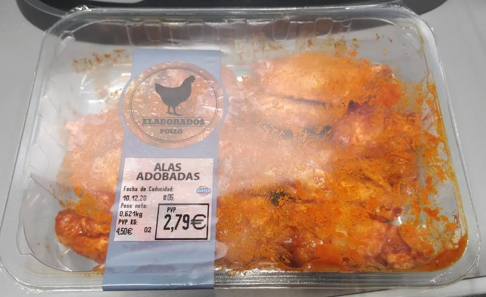 Alas adobadas