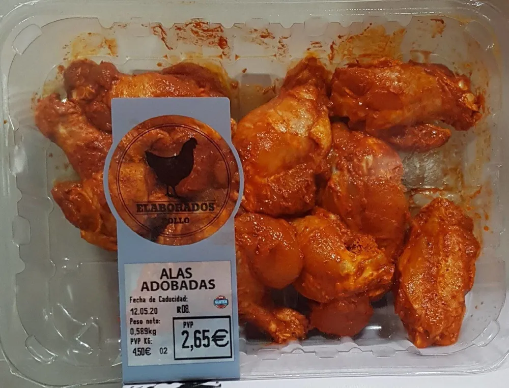 Alas adobadas