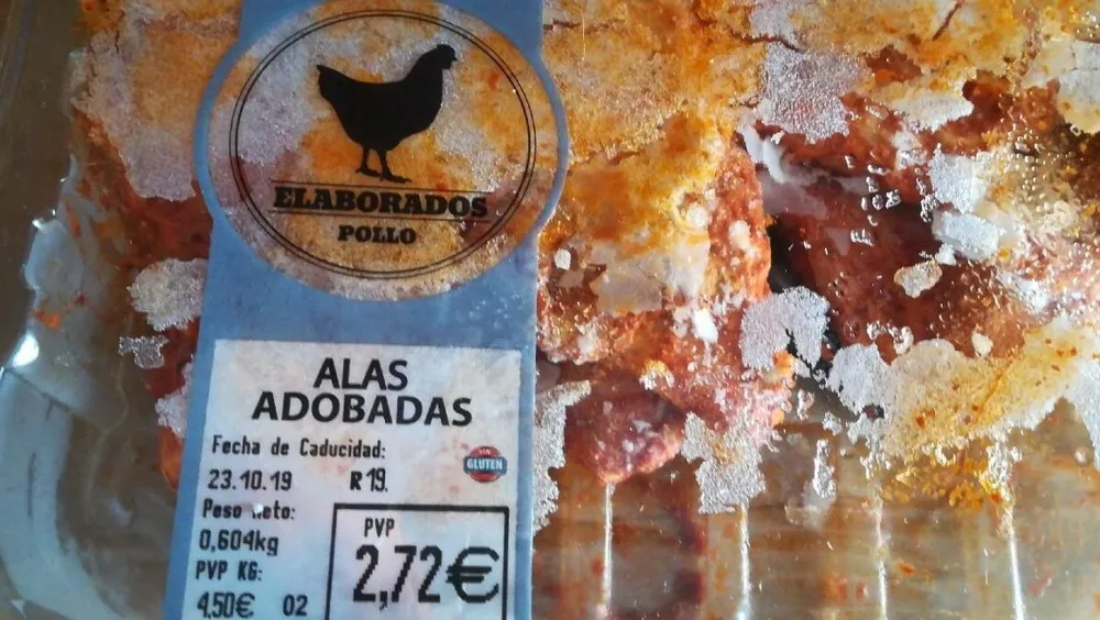 Alas de pollo adobadas con agua añadisa