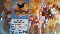 Alas de pollo adobadas con agua añadisa