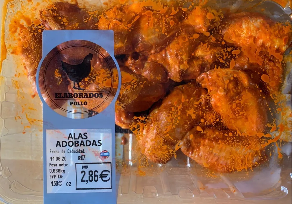 Alas adobadas