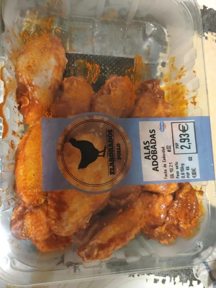 Alas adobadas
