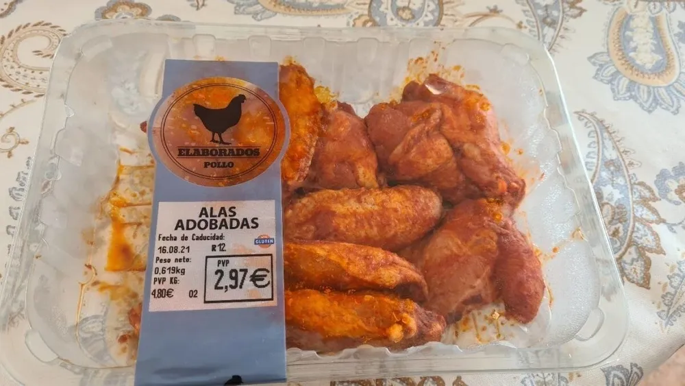 Alas adobadas