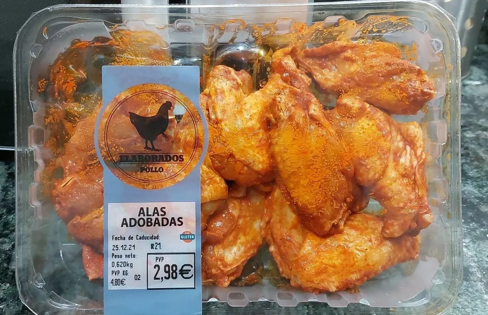 Alas adobadas